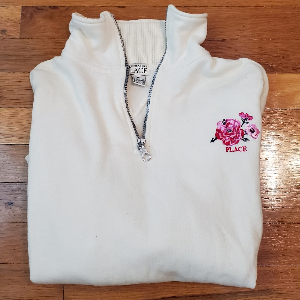 Childrens Place Cream Colored Kids Sweatshirt